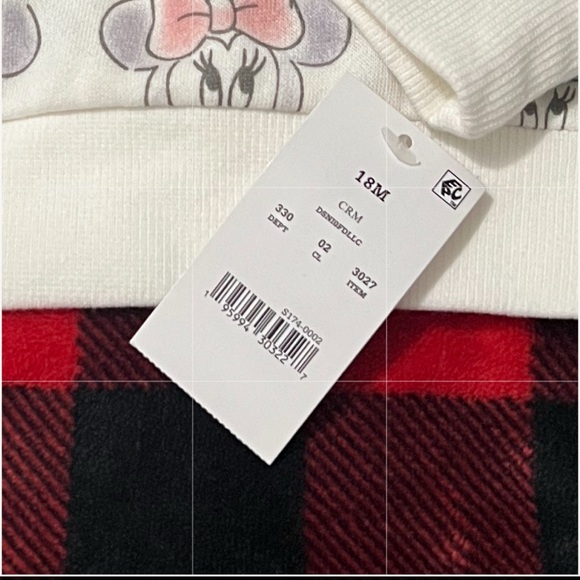 Disney White Sweatshirt with Cartoon Bear Faces - Picture 2 of 2